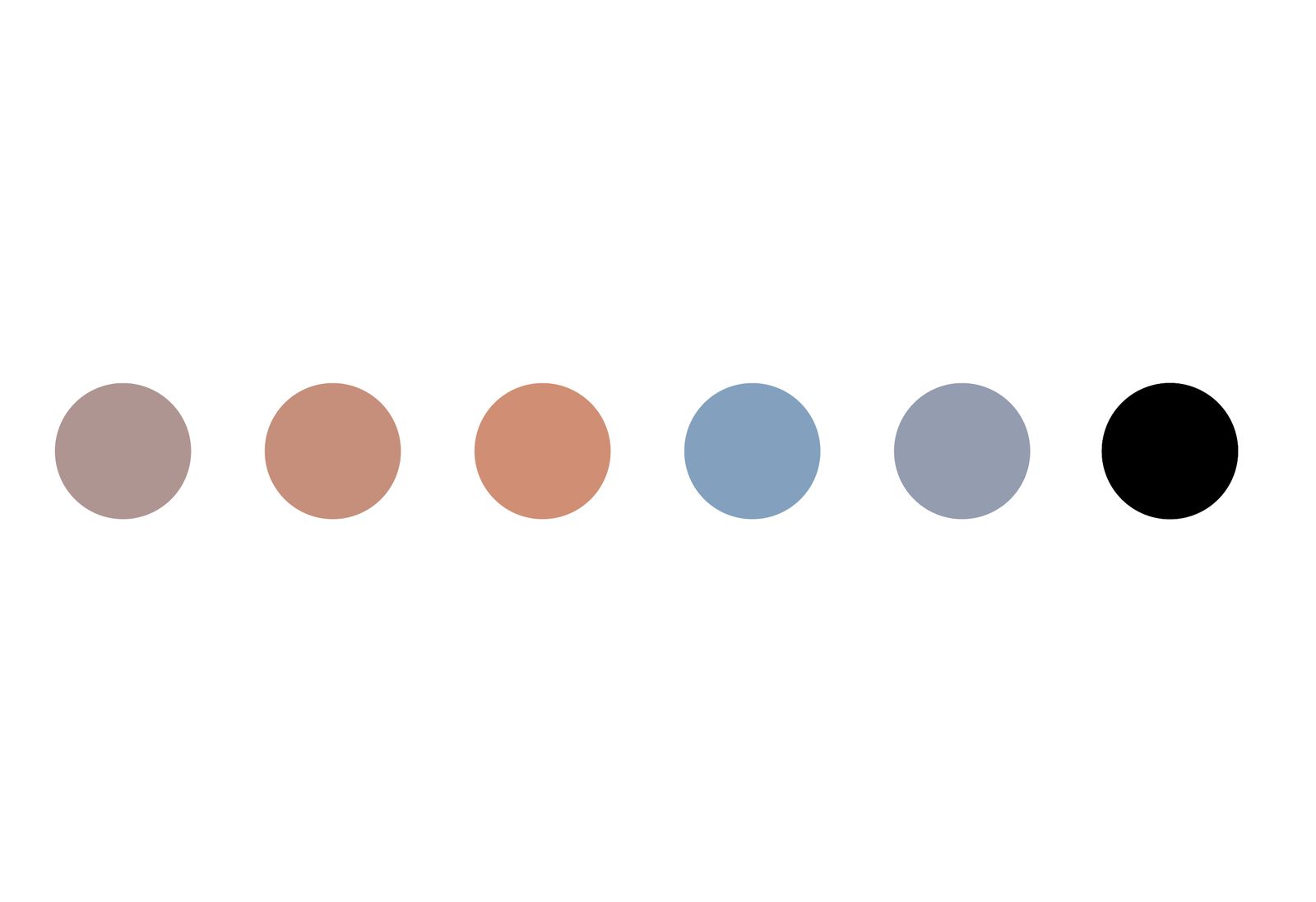 SubZero brand color palette warm to cool